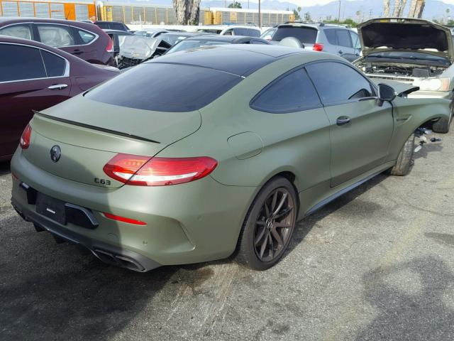 WDDWJ8GB1HF453068 - 2017 MERCEDES-BENZ C 63 AMG GREEN photo 4