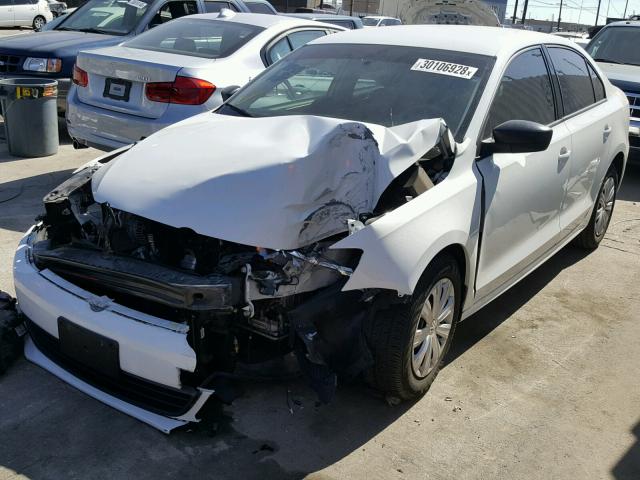 3VW2K7AJ1EM414523 - 2014 VOLKSWAGEN JETTA BASE 白色 照片 2