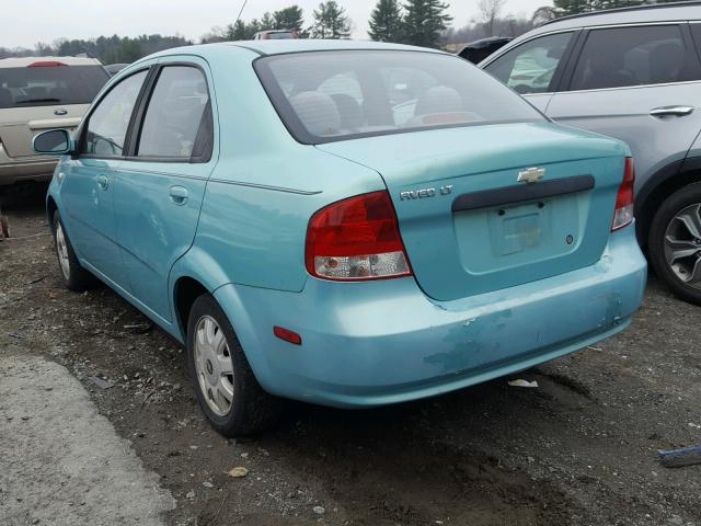 KL1TG52675B330390 - 2005 CHEVROLET AVEO LT BLUE photo 3