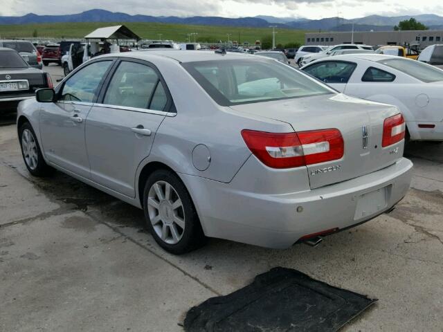 3LNHM26T18R639855 - 2008 LINCOLN MKZ SILVER photo 3