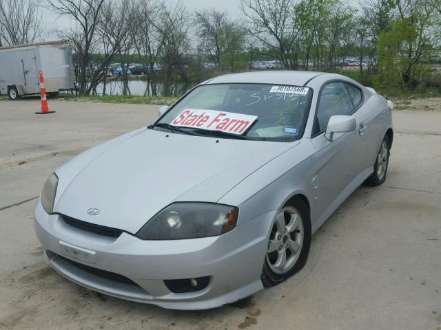 KMHHM65D76U189166 - 2006 HYUNDAI TIBURON GS SILVER photo 2