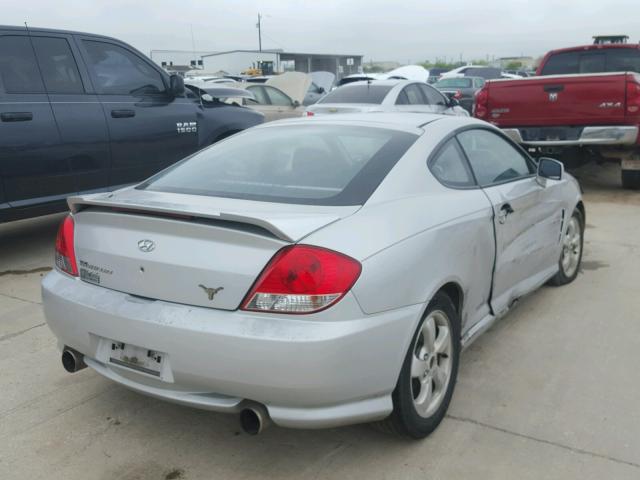 KMHHM65D76U189166 - 2006 HYUNDAI TIBURON GS SILVER photo 4