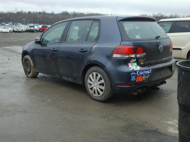 WVWDB7AJ3AW097155 - 2010 VOLKSWAGEN GOLF 蓝色 照片 3
