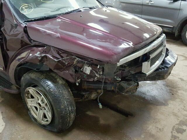 1D8HB58D54F112962 - 2004 DODGE DURANGO LI MAROON photo 9