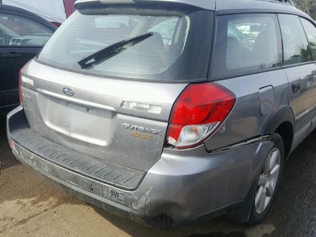 4S4BP61C687349808 - 2008 SUBARU OUTBACK 2. GRAY photo 9