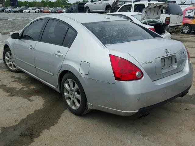 1N4BA41E38C838773 - 2008 NISSAN MAXIMA SE SILVER photo 3