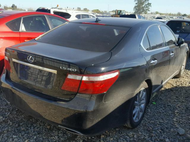 JTHBL46F785057263 - 2008 LEXUS LS 460 BLACK photo 4