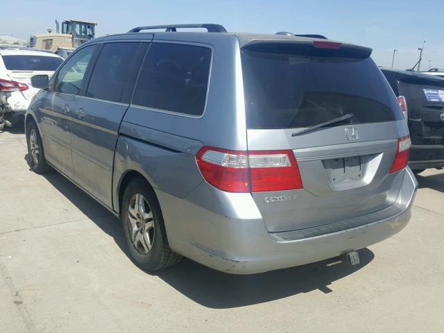 5FNRL38756B086045 - 2006 HONDA ODYSSEY EX BLUE photo 3