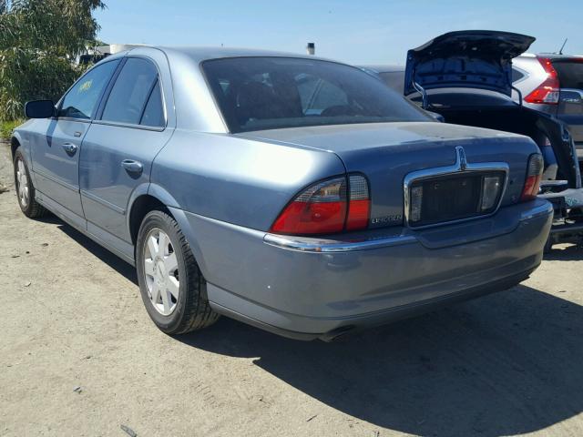 1LNHM86S04Y608442 - 2004 LINCOLN LS BLUE photo 3