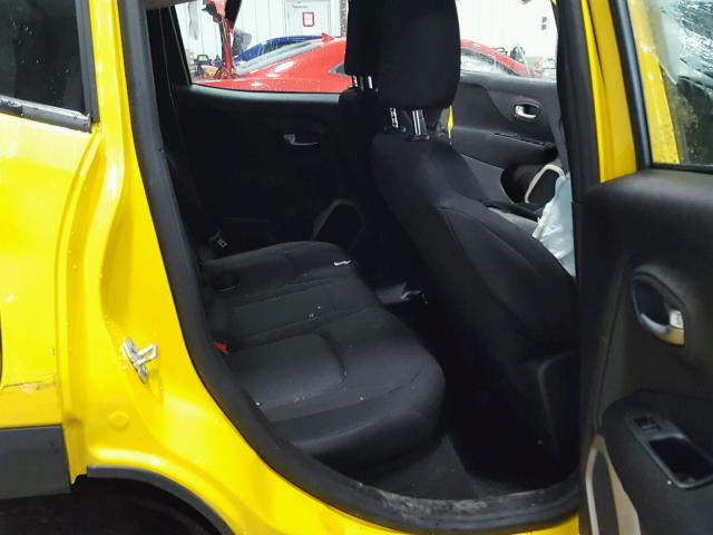 ZACCJBAB7HPG05516 - 2017 JEEP RENEGADE S YELLOW photo 6