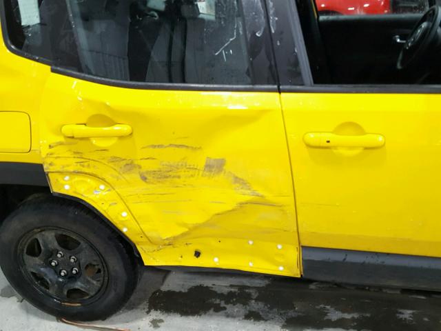 ZACCJBAB7HPG05516 - 2017 JEEP RENEGADE S 黄色 照片 9