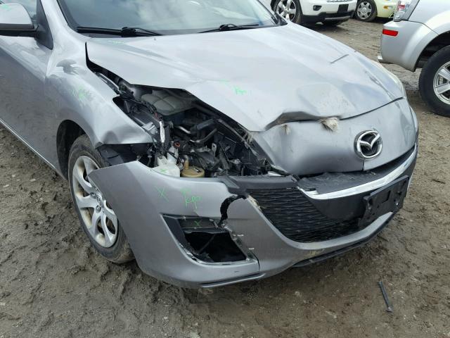 JM1BL1SG8A1237721 - 2010 MAZDA 3 I SILVER photo 9