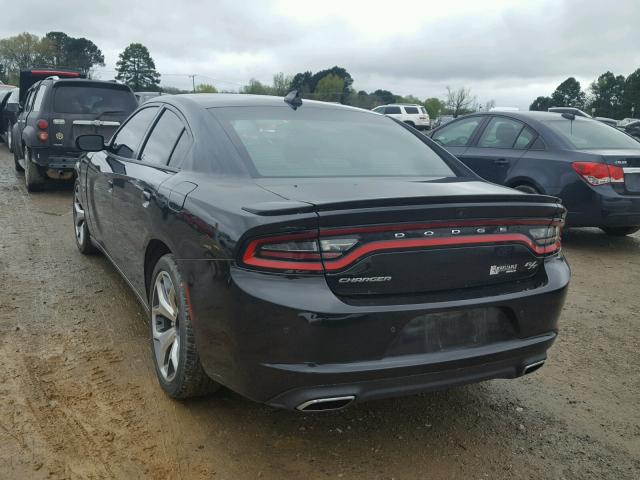 2C3CDXCTXFH848394 - 2015 DODGE CHARGER R/ BLACK photo 3