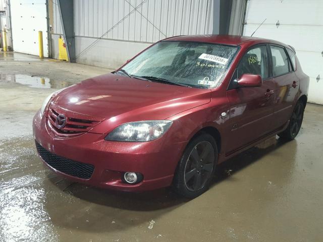 JM1BK143861475931 - 2006 MAZDA 3 HATCHBAC BURGUNDY photo 2