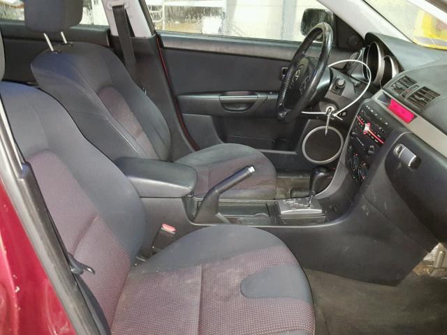 JM1BK143861475931 - 2006 MAZDA 3 HATCHBAC BURGUNDY photo 5