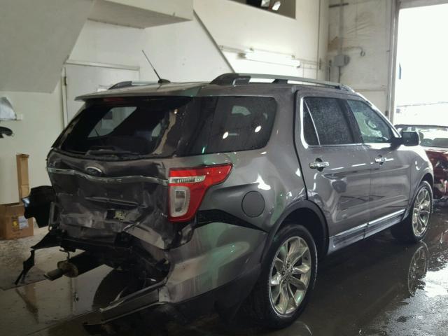 1FMHK8F83BGA05787 - 2011 FORD EXPLORER L GRAY photo 4