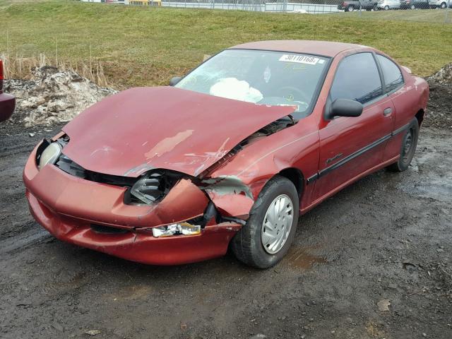 1G2JB1240T7545670 - 1996 PONTIAC SUNFIRE SE RED photo 2