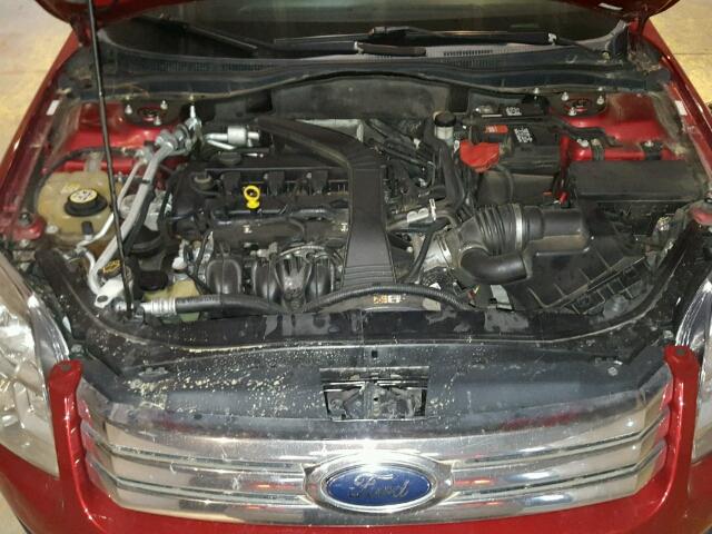 3FAHP06Z58R206369 - 2008 FORD FUSION S RED photo 7