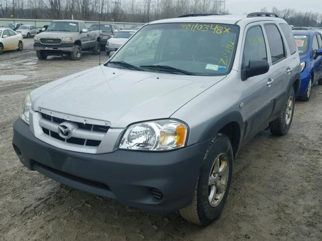 4F2YZ92Z86KM37265 - 2006 MAZDA TRIBUTE I GRAY photo 2