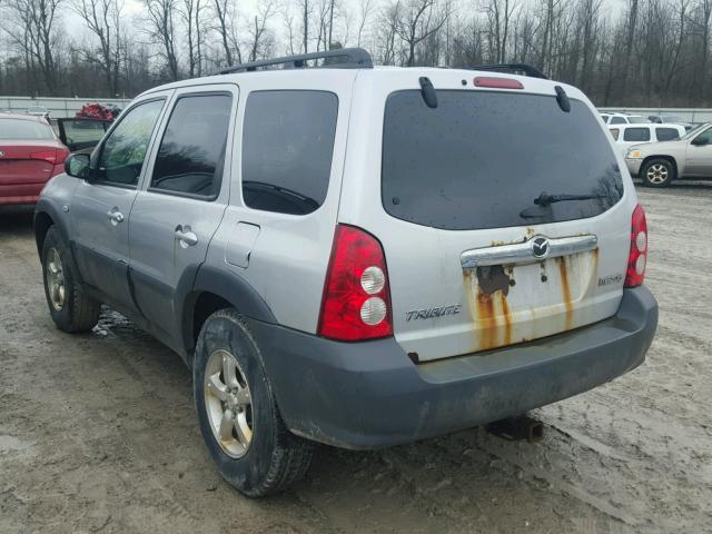 4F2YZ92Z86KM37265 - 2006 MAZDA TRIBUTE I GRAY photo 3