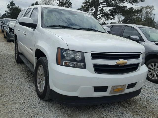 1GNFC13519R100090 - 2009 CHEVROLET TAHOE HYBR WHITE photo 1