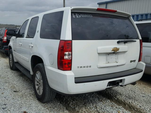 1GNFC13519R100090 - 2009 CHEVROLET TAHOE HYBR WHITE photo 3