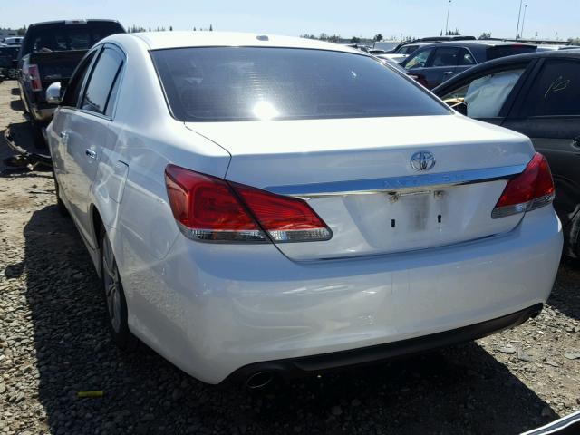 4T1BK3DB7BU436500 - 2011 TOYOTA AVALON BAS WHITE photo 3