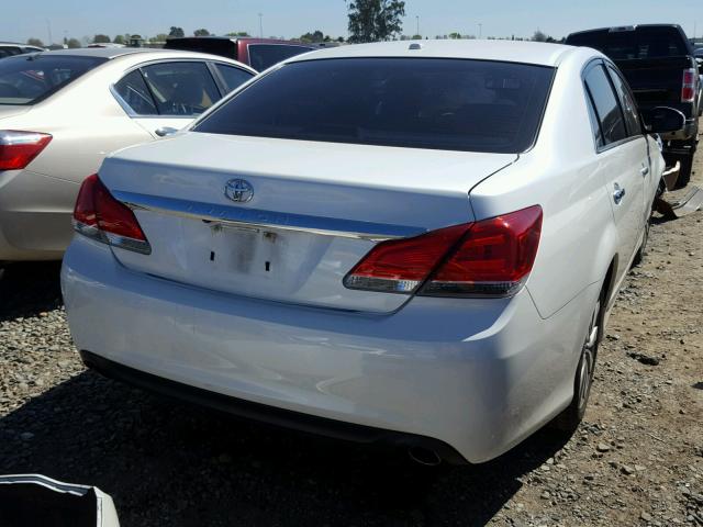 4T1BK3DB7BU436500 - 2011 TOYOTA AVALON BAS WHITE photo 4