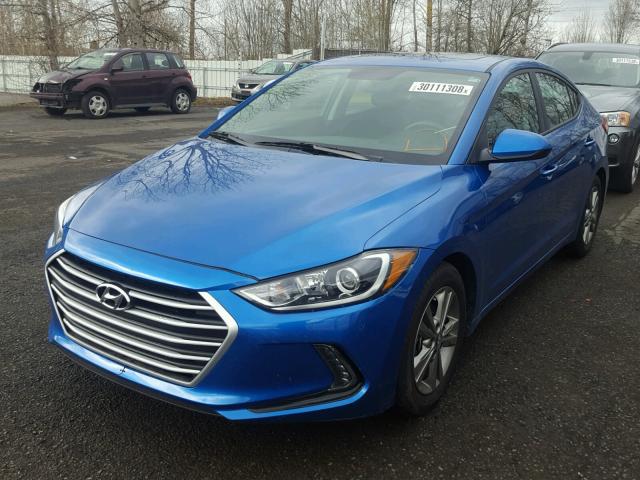 5NPD84LF6HH192122 - 2017 HYUNDAI ELANTRA SE BLUE photo 2