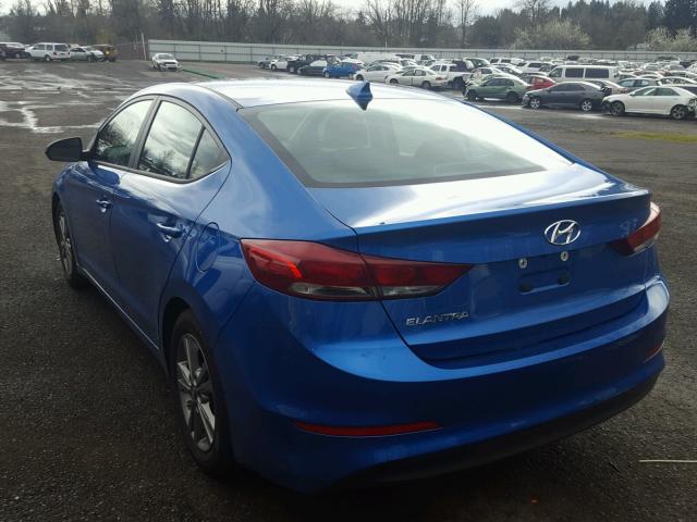 5NPD84LF6HH192122 - 2017 HYUNDAI ELANTRA SE BLUE photo 3