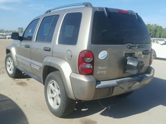 1J4GK58K16W127531 - 2006 JEEP LIBERTY LI TAN photo 3