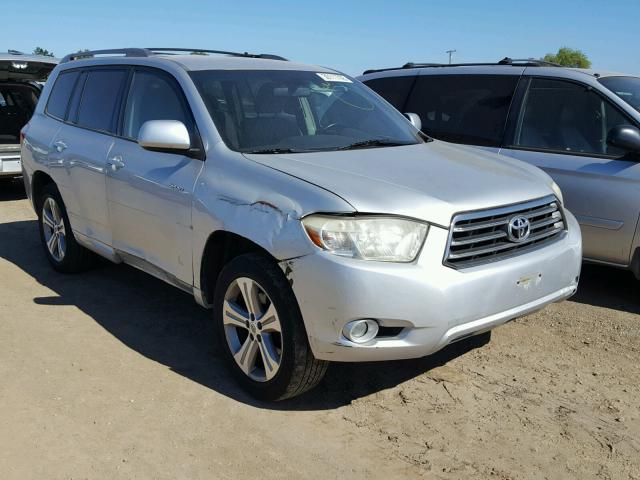 JTEES43A182016537 - 2008 TOYOTA HIGHLANDER SILVER photo 1