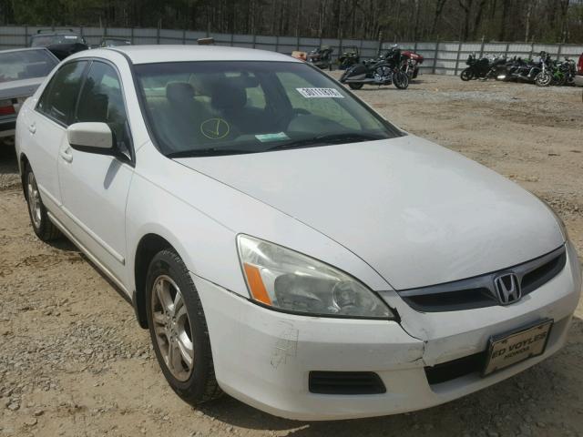 1HGCM56397A026229 - 2007 HONDA ACCORD SE WHITE photo 1