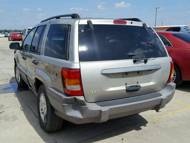 1J4GX48S03C588521 - 2003 JEEP GRAND CHER BEIGE photo 3