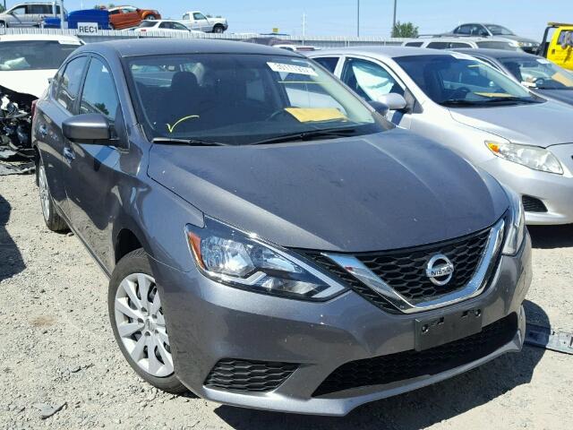 3N1AB7AP7GY240345 - 2016 NISSAN SENTRA S CHARCOAL photo 1