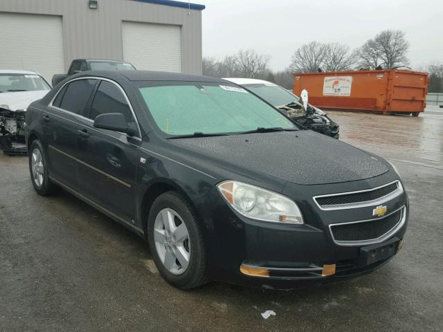 1G1ZG57B58F176115 - 2008 CHEVROLET MALIBU LS შავი ფოტო 1