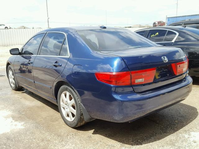 1HGCM66575A066409 - 2005 HONDA ACCORD EX BLUE photo 3