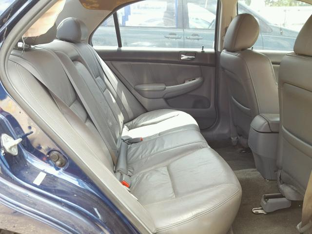 1HGCM66575A066409 - 2005 HONDA ACCORD EX BLUE photo 6