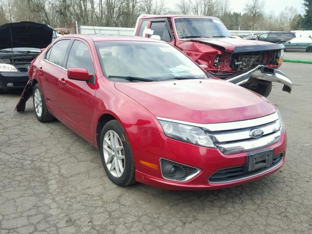 3FAHP0JG4BR222169 - 2011 FORD FUSION SEL RED photo 1