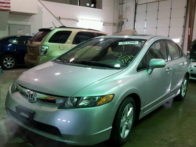 1HGFA16897L127849 - 2007 HONDA CIVIC EX SILVER photo 2