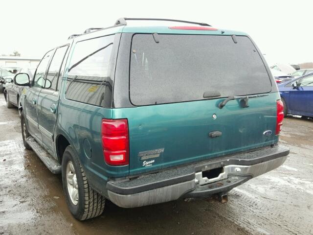 1FMRU17L2WLA39368 - 1998 FORD EXPEDITION GREEN photo 3