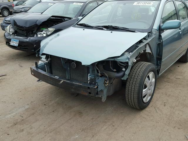 1NXBR32E47Z865075 - 2007 TOYOTA COROLLA LE BLUE photo 9