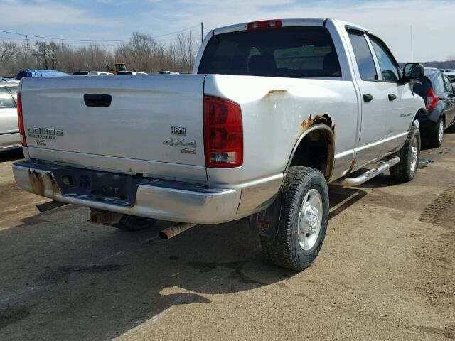 3D7KU28DX3G722193 - 2003 DODGE RAM 2500 S SILVER photo 4