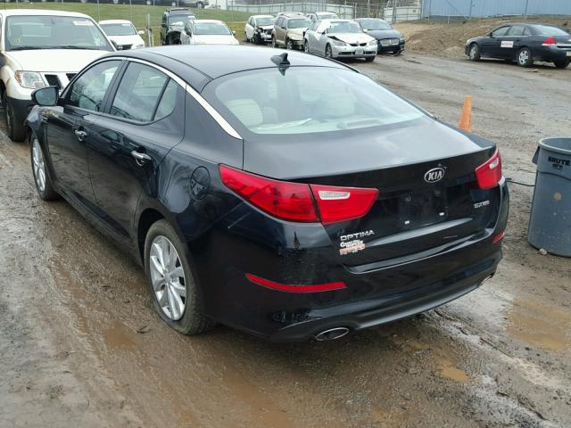 5XXGN4A70FG396148 - 2015 KIA OPTIMA EX BLACK photo 3