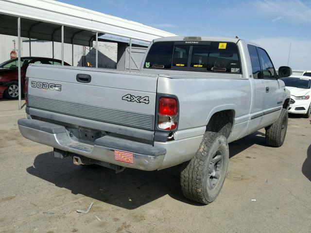 3B7HF13Z2YG138616 - 2000 DODGE RAM 1500 SILVER photo 4