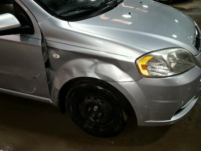 KL1TD56688B001513 - 2008 CHEVROLET AVEO BASE Gümüş foto 9