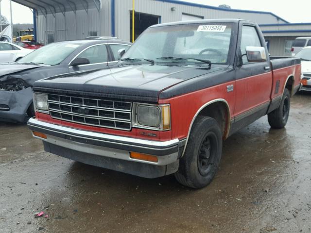 1GCCS14Z2K2148518 - 1989 CHEVROLET S TRUCK S1 RED photo 2