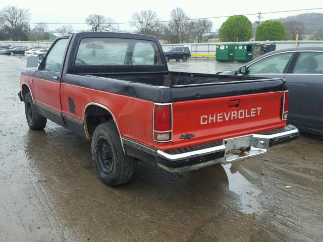 1GCCS14Z2K2148518 - 1989 CHEVROLET S TRUCK S1 RED photo 3