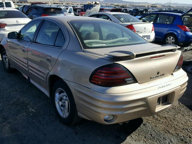 1G2NE52T81M582956 - 2001 PONTIAC GRAND AM S GOLD photo 3