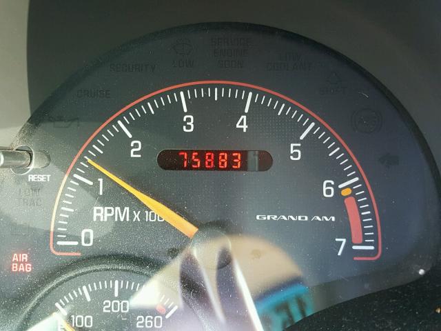 1G2NE52T81M582956 - 2001 PONTIAC GRAND AM S Qızıl foto 8